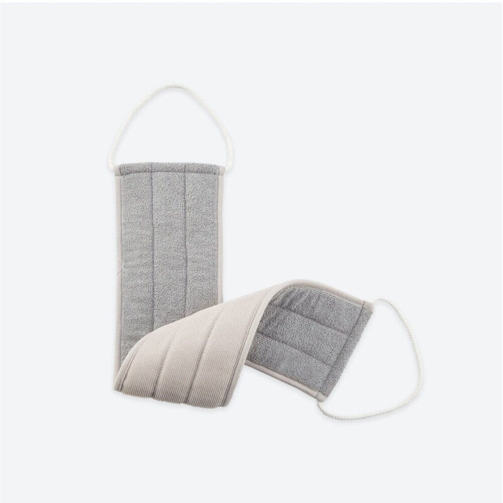 Norwex Back Body Scrubber BacLock Exfoliating Shower Bath Strap Gray Discontinue